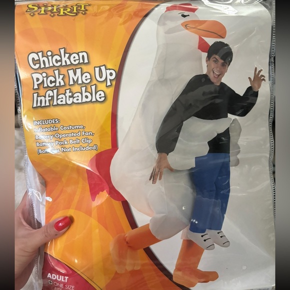 Adult Inflatable Chicken Costume - Picture 4 of 5